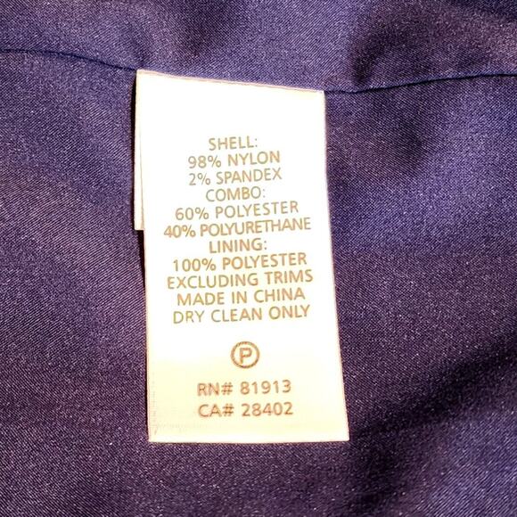 Tracy Reese Womens Sz 2 Navy Shift Dress With Cutout Overlay Details - Picture 9 of 10